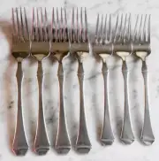 Obsidian Oneida Indonesia Stainless 4 Dinner Forks & 3 Salad Dessert Forks