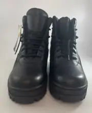 Smith & Wesson Men's Black Leather Tactical Work Boots 7.5EE New Old Stock