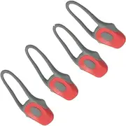 JPOJPO 4ps Bicycle Light, Silicone LED Bike Light Set Headlight Taillight Waterproof Light red