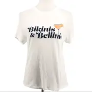 Wildfox White Bikini's and Bellini's Keke Tee sz M