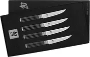 Shun Kai Classic 4 Piece Steak Kitchen Knife Set, Stainless Steel, DMS400