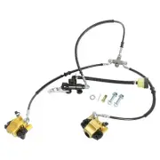 Go kart Front Twin Hydraulic Foot Disc Brake Caliper ATV Quad Buggy Golf Cart