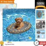 Dog Float Raft - Inflatable Dog Swimming Float for Summer Small, Grey
