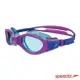Speedo 兒童運動泳鏡 蛙鏡 游泳 Futura Biofuse Flexiseal 紫/薄荷綠 SD811595C586N【陽光樂活】