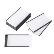 10pcs Label Holders 3" x 5" C Channel Rubber Magnetic for Metal Shelves