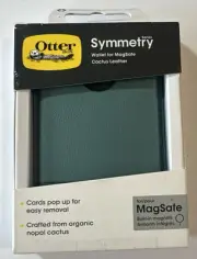 OtterBox Symmetry Series Cactus Leather Wallet with MagSafe - Juniper Sprig