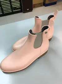 在飛比找Yahoo!奇摩拍賣優惠-法國製Méduse粉色霧面雨靴；全新42號