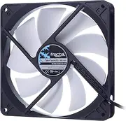 Fractal Design Silent Series R3 White - Silent Computer Fan - Optimized for Quiet Operation - 140 mm - Rotational Speed 1000 RPM - Black Ribbon Cable - Rifle Bearings - 12v - Black/White (Single)