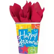 Retirement Cups Paper Cups 8ct Party Favor Party Decoration Supply