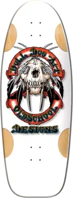 Bulldog Sabertooth Wes Humpston White Formica Old School Skateboard Deck