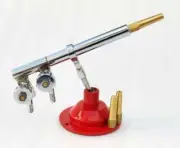 New Advanced Glass Blow Pipe Blast Burner Torch with 2 Interchangeable Nozzles