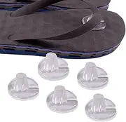 5 Pairs Transparent Silicone Thong Sandal Toe Protectors Self-Adhesive Flip-Flop Gel Toe Separator Foot Pads Inserts Toe Guards Cushion for Women Men (Style A)