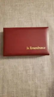 Broadman Church In Remembrance Portable Communion Set Burgundy/Maroon Case