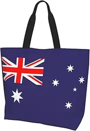 [PRTYABS] Cute Flag Tote Bag for Women Men Reusable Grocery Tote Bags for Shopping, Travel, Work, Workout,Beach,Gym