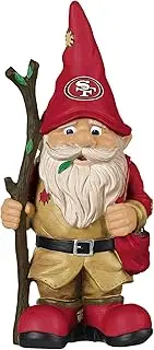 FOCO San Francisco 49ers NFL Holding Stick Gnome 10.5 Inches Tall, Multicolor Team Colors