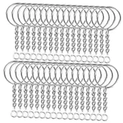 Pcs Split Key Chain Rings with Chain and Jump Rings Bulk for Crafts 100