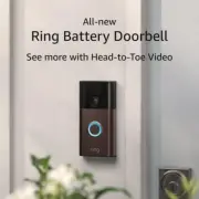 All-New Ring Battery Doorbell, Head-To-Toe Video, Live View with Two-Way Talk, a