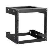 9U Wall Mount Rack Open Frame 19" Server Equipment 18 inches Depth 2 Post Net...