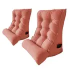 SOGA 2X 60cm Peach Triangular Wedge Lumbar Pillow Headboard Back Cushion Decor