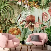 Belle New Concept Moveable Wall Paper - Orchids