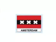 Patch Badge Printed Flag Amsterdam