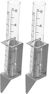 BESPORTBLE Rain Gauge Outdoor Stainless Steel Holder for Rain Gauge Column Mount Rain Gauge for Garden and Lawn
