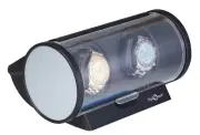 Diplomat Double Watch Winder with 2 motors Black Silver Trim Automatic