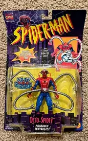 Toy Biz 1995 Marvel Spider-man Animated Series Octo-Spidey Figure RARE! Doc Ock