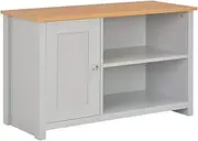 Wood Universal Stand with Storage Cabinets Entertainment Center Design Storage Console Free Standing Cabinet for Home and Office