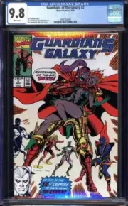 GUARDIANS OF THE GALAXY #2 CGC 9.8 WHITE PAGES // MARVEL 1990 ID: 65692