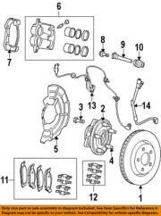 CHRYSLER OEM 05-10 Commander Brake Components-Caliper Bushing 5103112AA
