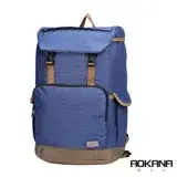 在飛比找遠傳friDay購物優惠-AOKANA奧卡納 輕量防潑水護脊電腦商務後背包(紳士藍)6
