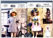 VOGUE 7461 Heirloom & 7513 Doll Clothes PATTERNS Dresses 18" American Girl