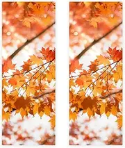 Hand Towels for Bathroom,Gym Towels for Working Out,Sports Towel,Autumn Season Tree and Leaves,2-Pc