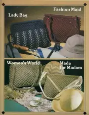 Handsome Handbags to Macrame Vintage Book #7682 Purse Clutch Patterns