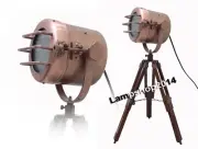 Nautical Style Nautical Table Lamp Brown Tripod Stand Spot Light