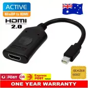 Mini DisplayPort to HDMI v2.0 Female Active Adapter 4K 60Hz For MacBook Pro Air