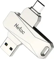 U782C 128GB USB Memory 2in1 USB 3.1/3.0 and Type-C External Flash Drive High-Capacity Small 360°Rotatable for Smartphones Mac Windows PC Pad Compatible Portable Alloy