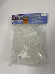 100 Icicle Light Clips For Gutters Christmas Holiday Gary Products Group NEW