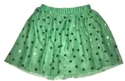 ST. PATRICK’S BRAND NEW SHAMROCK CLOVERLEAF GREEN TULLE SKIRT SZ XS 4/5 NWT