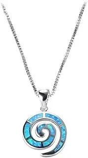 [outret] Necklace Special Blue Crystal Pendant Fashionable Ornament Jewelry Jewelries Accessories Geometric Shape