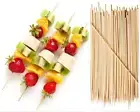 Bamboo Skewers BBQ Sticks Grill Meat Fruit Corn Cocktail Wood Party Skewer 25cm