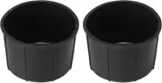 2Pcs Rear Row Center Console Left Right Auto Car Truck Drink Cup Holder Rubber I
