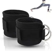 Ankle Straps (Pair) for Cable Machine Kickbacks Resistance Bands, Glute Workouts, Lower Body Exercises Leg Extensions, Curls, and Hip Abductors Exercise for Women and Men