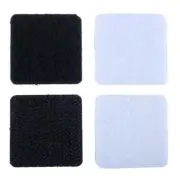 Adhesive Tape Square Hook & Loop Large 30mm x 30mm 24pk