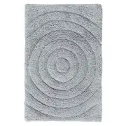Knightsbridge Echo 220 GSF Non Skid Back Bath Rug 24 x 40 - Silver