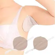 HXZX 1 Pair Underarm Sweat Shield Pad Washable Armpit Sweat Absorbing Pad with Shoulder Strap Reusable Underarm Sweat Pad