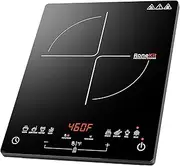RoneKIT 1800W Portable Electric Induction Stove, 8 Preset Functions and Temperature Settings, 2 Cooking Modes, Timer, Child Safety Lock, Ideal for Kitchen