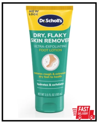 Dr Scholl'S Dry, Flaky Skin Remover Ultra Exfoliating Foot Lotion Cream, 3.5 Oz,
