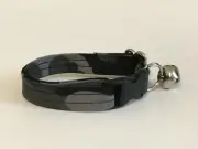 GRAY CAMOUFLAGE PRINT ADJUSTABLE BREAKAWAY CAT COLLAR